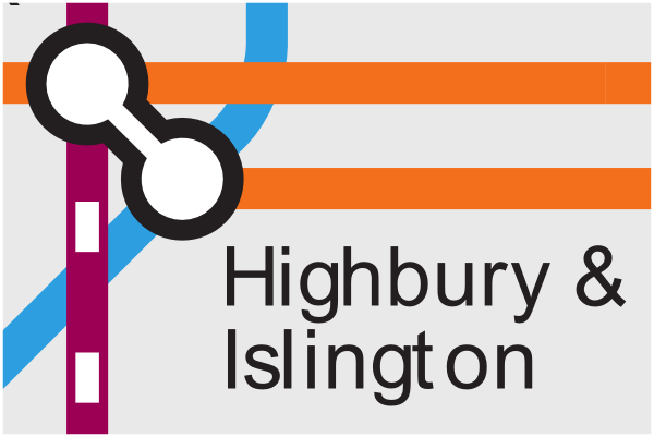 Official TfL map of Highbury and Islington station