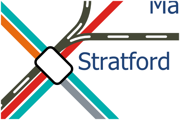 London Layout map of Stratford station