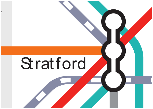 Official TfL map of Stratford station
