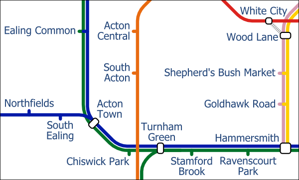 sample of alternative map showing design stlye